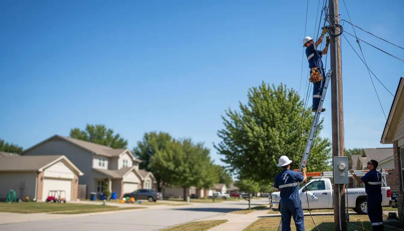Residential electrician providing installation services in Conroy, IA